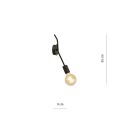 Kinkiet loftowy FRIX K1 BLACK