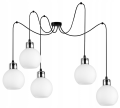 Lampa Nowoczesna Wisząca Szklane Kule WHITE GLASS #546 