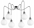 Lampa Nowoczesna Wisząca Szklane Kule WHITE GLASS #547 