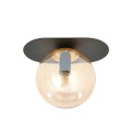 Lampa sufitowa PLAZA 1 BLACK/MIODOWY