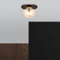 Lampa sufitowa PLAZA 1 BLACK/MIODOWY