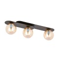 Lampa sufitowa PLAZA 3 BLACK/MIODOWY