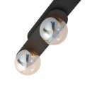 Lampa sufitowa PLAZA 3 BLACK/MIODOWY