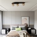 Lampa sufitowa PLAZA 3 BLACK/MIODOWY