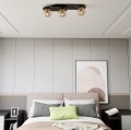 Lampa sufitowa PLAZA 3 BLACK/MIODOWY