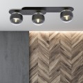 Lampa sufitowa PLAZA 3 BLACK/STRIPE