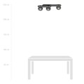 Lampa sufitowa PLAZA 3 BLACK/STRIPE