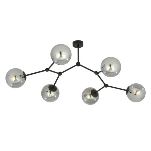 Lampa sufitowa SPACE 6 BLACK/GRAFIT
