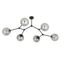 Lampa sufitowa SPACE 6 BLACK/GRAFIT