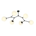 Lampa sufitowa SPACE 6 BLACK/OPAL