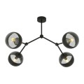 Lampa sufitowa SPACE 4 BLACK/STRIPE