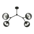Lampa sufitowa SPACE 4 BLACK/STRIPE