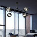 Lampa sufitowa SPACE 4 BLACK/STRIPE