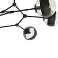 Lampa sufitowa SPACE 6 BLACK/STRIPE