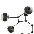 Lampa sufitowa SPACE 6 BLACK/STRIPE