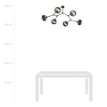 Lampa sufitowa SPACE 6 BLACK/STRIPE