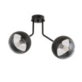 Lampa sufitowa NOVA 2 BLACK/STRIPE