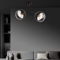 Lampa sufitowa NOVA 2 BLACK/STRIPE