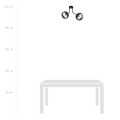 Lampa sufitowa NOVA 2 BLACK/STRIPE