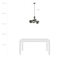 Lampa wisząca NOVA 4 BLACK/STRIPE