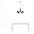 Lampa wisząca NOVA 5 BLACK/STRIPE