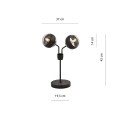 Lampa stołowa NOVA LN2 BLACK/STRIPE