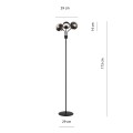 Lampa podłogowa NOVA LP3 BLACK/STRIPE