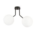 Lampa sufitowa NOVA 2 BLACK/OPAL