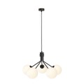 Lampa wisząca NOVA 5 BLACK/OPAL