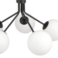 Lampa wisząca NOVA 5 BLACK/OPAL