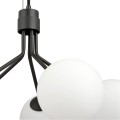 Lampa wisząca NOVA 5 BLACK/OPAL