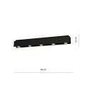 Lampa sufitowa KENNO 5 BLACK