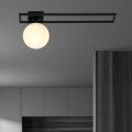 Lampa sufitowa IMAGO 1C BLACK/OPAL