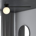 Lampa sufitowa IMAGO 1F BLACK/OPAL