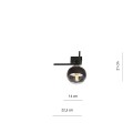 Lampa sufitowa IMAGO 1G BLACK/STRIPE