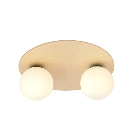 Lampa sufitowa KENZO 2B drewno 