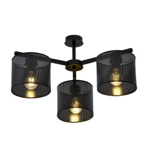 Lampa sufitowa abażur JORDAN 3 BLACK
