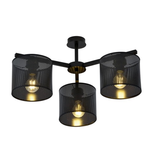 Lampa sufitowa abażur JORDAN 3 BLACK