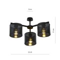 Lampa sufitowa abażur JORDAN 3 BLACK