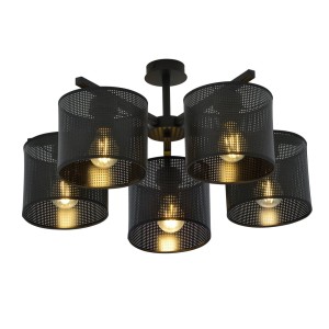 Lampa sufitowa abażur JORDAN 5 BLACK