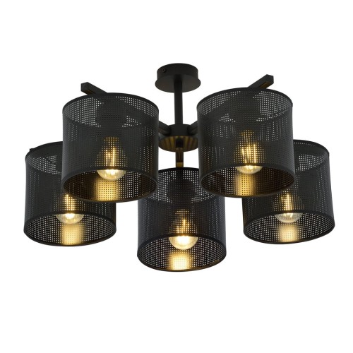 Lampa sufitowa abażur JORDAN 5 BLACK