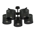 Lampa sufitowa abażur JORDAN 5 BLACK
