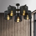 Lampa sufitowa abażur JORDAN 5 BLACK