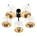 Lampa sufitowa abażur JORDAN 5 WHITE/GOLD