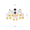 Lampa sufitowa abażur JORDAN 5 WHITE/GOLD