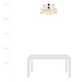 Lampa sufitowa abażur JORDAN 5 WHITE/GOLD