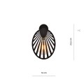 Kinkiet metalowy PLAYA K1 BLACK