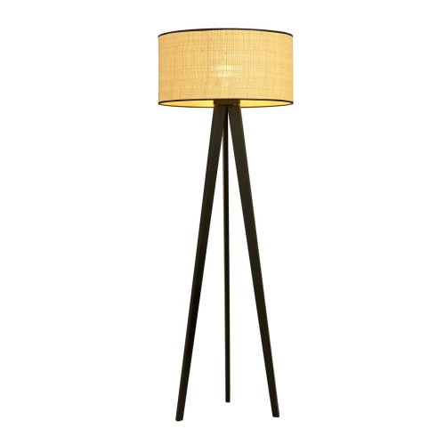 Lampa podłogowa ASTON LP1 BLACK/RATTAN