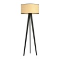 Lampa podłogowa ASTON LP1 BLACK/RATTAN