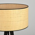 Lampa podłogowa ASTON LP1 BLACK/RATTAN